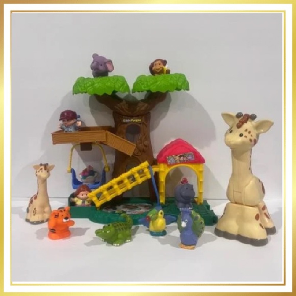 🎄 EUC! Little People DELUXE Jungle Set